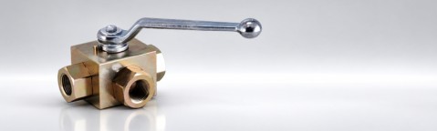 Three-way ball valves