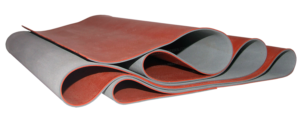 Natural rubber membrane NR-45 Grey/Red