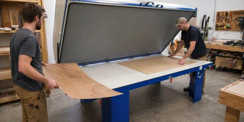Prensado de chapa de madera con una prensa de vacío: guía completa para principiantes