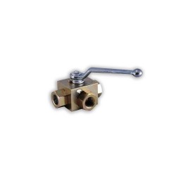 Three-way ball valve, type L, thread G3/8F. Three-way ball valve, type L, thread G3/8F.