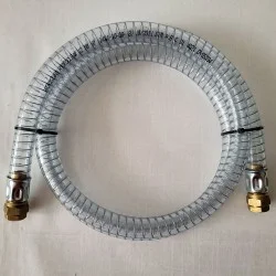 Reinforced PVC vacuum hose 1.5m, G1/4F